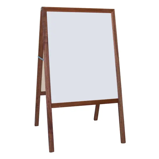 Stained Marquee Easel with White Dry Erase/Black Chalkboard, 42" H x 24" W {2}