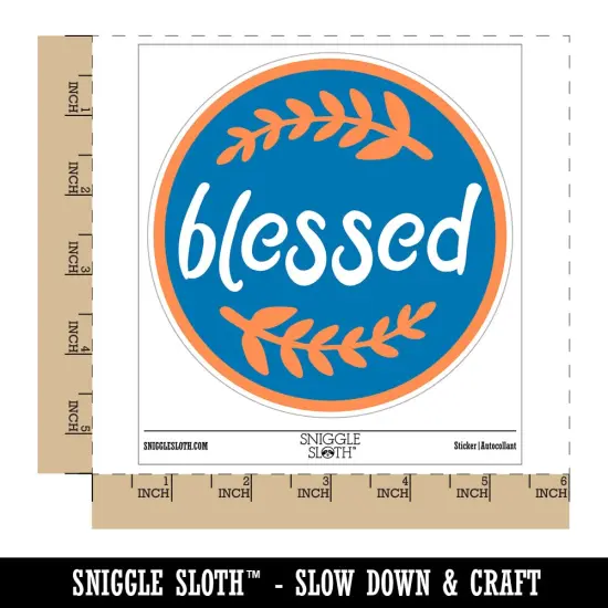 Blessed Wheat Strands Waterproof Vinyl Phone Tablet Laptop Water Bottle Sticker Set - 5 Pack {1}