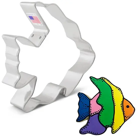 Ann Clark Tropical Angel Fish Cookie Cutter 4" {1}