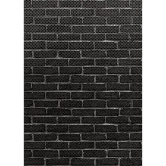 Black Brick Better Than Paper Bulletin Board Roll, 4' x 12', Pack of 4 {4}