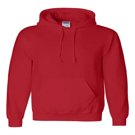 Gildan&reg; DryBlend Crew Neck Long Sleeve Hooded Sweatshirt Red {2}