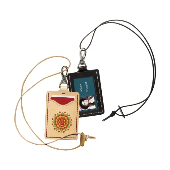 Realeather(R) Crafts Silver Edition ID Lanyard Kit {4}