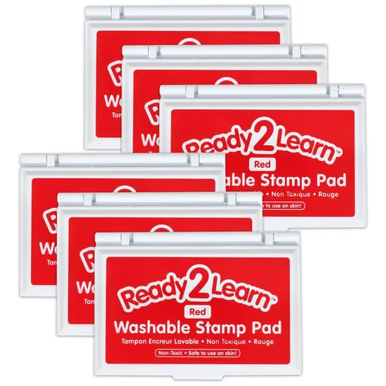 Washable Stamp Pad - Red - Pack of 6 {1}