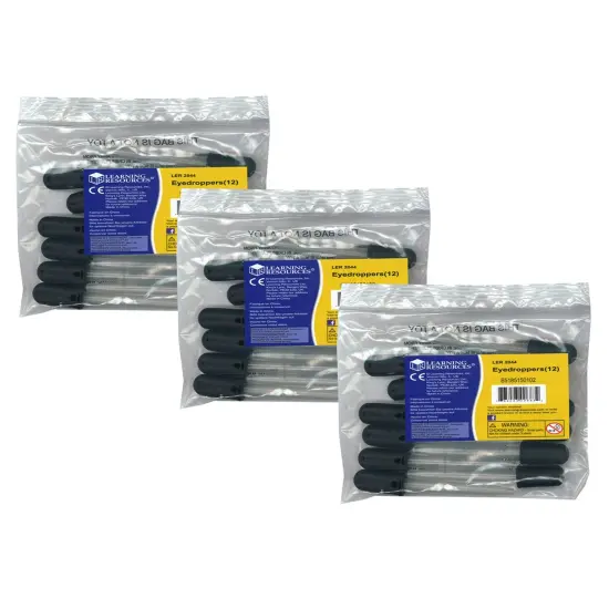 Eye Droppers Set, 12 Per Pack, 3 Packs {1}
