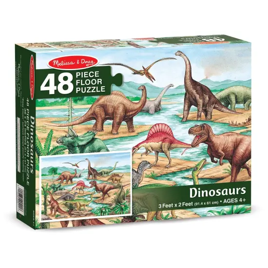 Dinosaurs Floor Puzzle, 24" x 36", 48 Pieces {2}