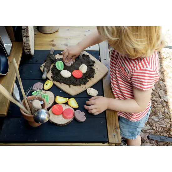 Sensory Play Stones, Pizza Toppings {5}