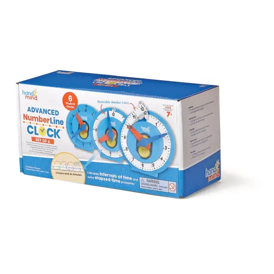 NumberLine Clock: Deluxe Set of 6 {3}