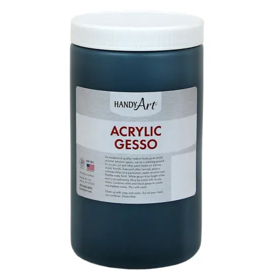Acrylic Gesso, Black, 32 oz. {1}