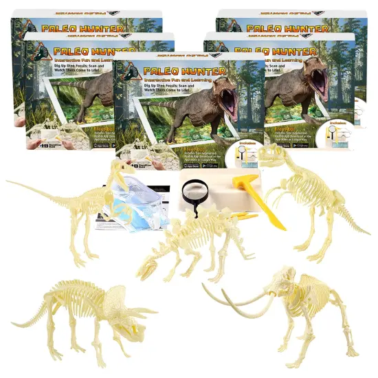 Paleo Hunter&trade; Dig Kit for STEAM Education - All Five Dinosaurs {1}