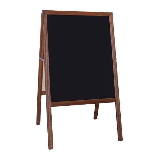 Stained Marquee Easel with Black Chalkboard, 42" H x 24"W {1}
