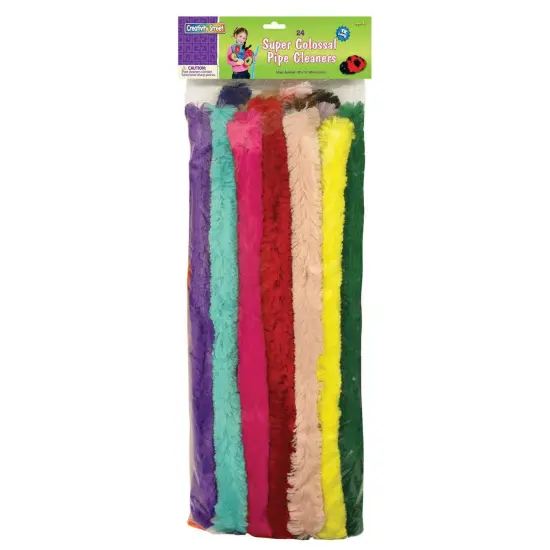 Super Colossal Stems, Assorted Colors, 18" x 1", 24 Pieces {1}