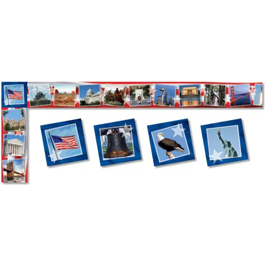 All Around the Board Trimmer, Historical America, 43 Feet Per Pack, 6 Packs {2}