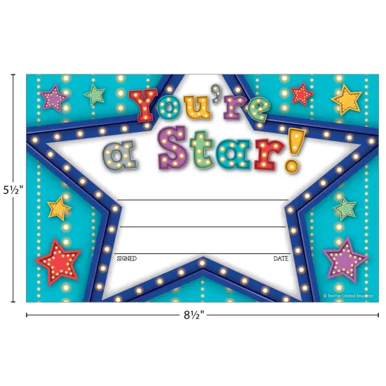 Marquee You're a Star Awards, 25 Per Pack, 6 Packs {4}