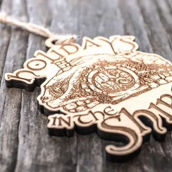 Ornament - Holidays in the Shire - Raw Wood 4x3n {4}