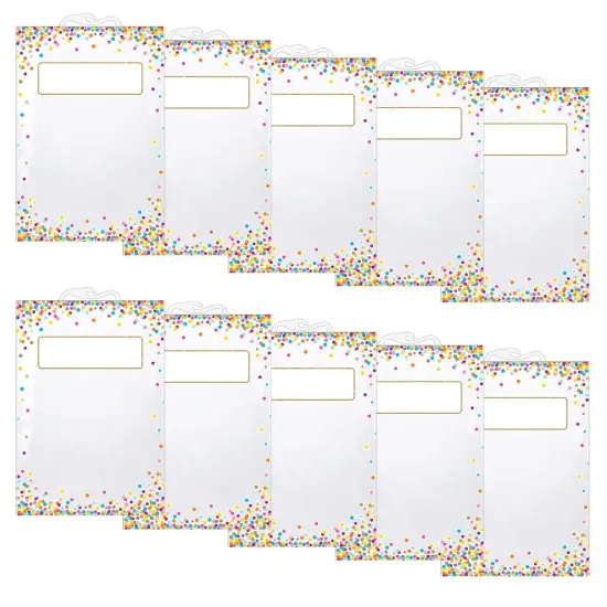 Hanging Confetti Pattern Storage/Book Bag, 11" x 16", 5 Per Pack, 2 Packs {1}