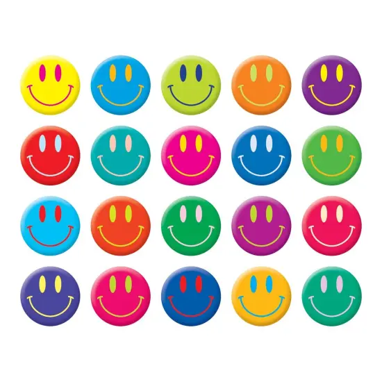 Smiley Faces Stickers, 200 Per Pack, 12 Packs {3}