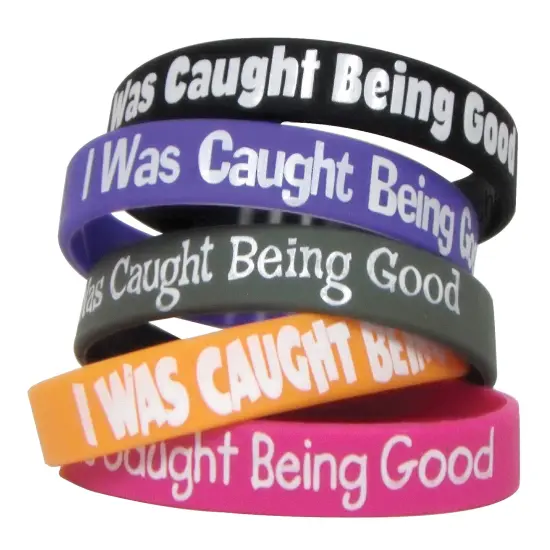 I Was Caught Being Good Wristband Pack, 10 Per Pack, 6 Packs {2}