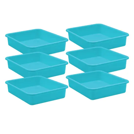 Teal Large Plastic Letter Tray, Pack of 6 {1}