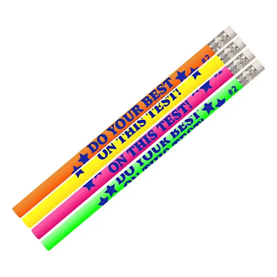 Do Your Best On The Test Motivational Pencils, 12 Per Pack, 12 Packs {2}