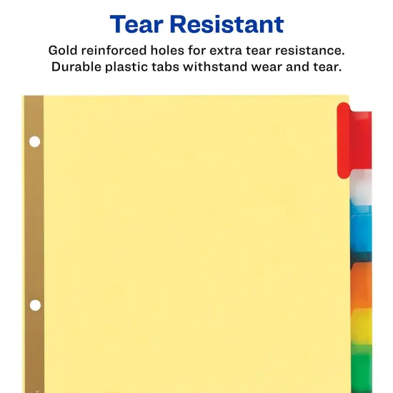 Big Tab&trade; Insertable Dividers, Buff Paper, 8-Tab Set, Multicolor, 12 Sets {4}