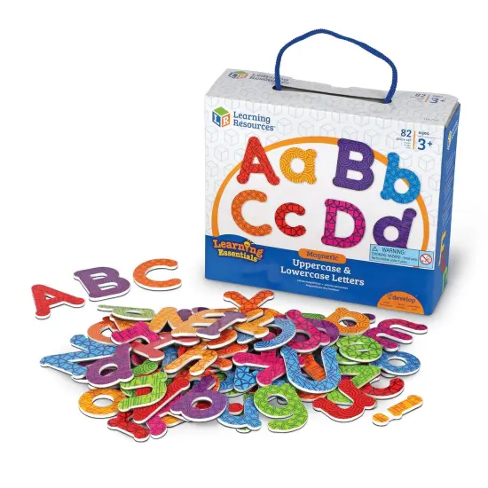 Magnetic Uppercase & Lowercase Letters, 82-Piece Set {1}