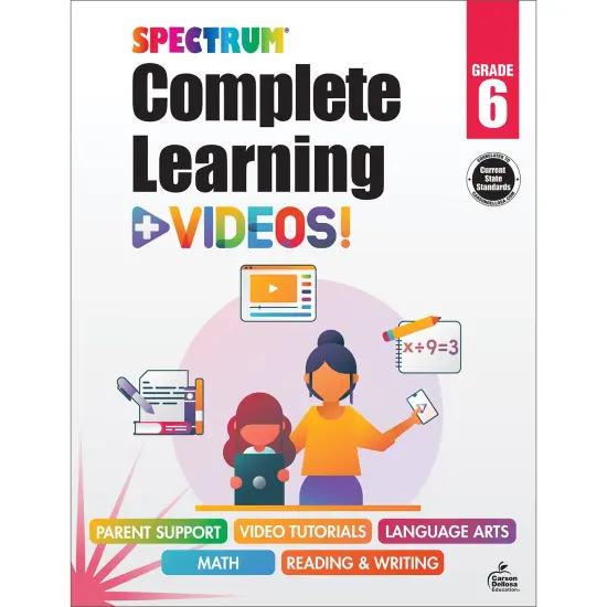 Spectrum Complete Learning + Videos Workbook, Grade 6 {1}