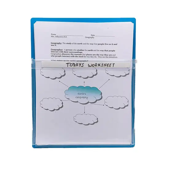 Magnetic Pockets, 9.5"W x 11.75"H, 4 Assorted Colors Per Pack {3}