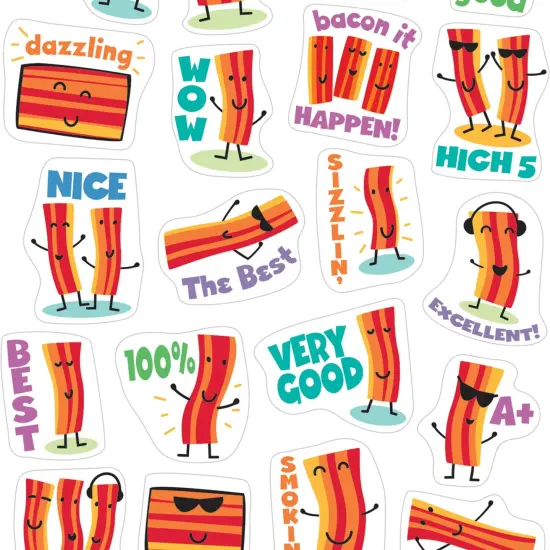 Bacon Scented Stickers, 80 Per Pack, 6 Packs {3}