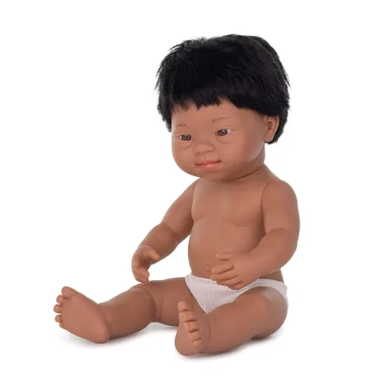 Anatomically Correct 15" Baby Doll, Down Syndrome Hispanic Boy {3}