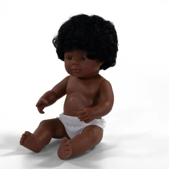 Anatomically Correct 15" Baby Doll, African-American Girl {2}