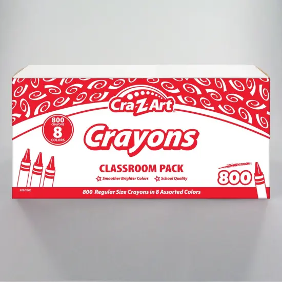 Crayon Classroom Pack, 8 Color, Box of 800 {3}