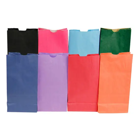 Bright Assorted Bags, 6" x 3 1/2" x 11", Pack of 28 {2}