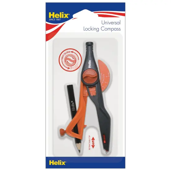 Plastic Locking Compass with Universal Holder, Pack of 10 {6}