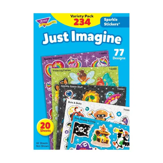 Just Imagine Sparkle Stickers&reg; Variety Pack, 234 Per Pack, 2 Packs {2}