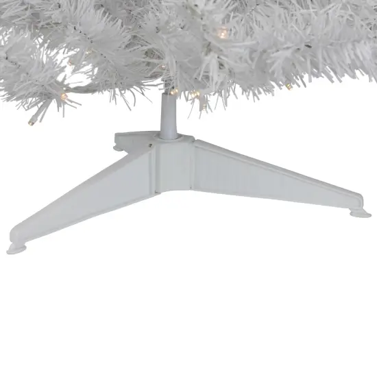 Northlight Pre-Lit Battery Operated LED Medium Pine Artificial Christmas Tree - 3' - Clear Lights White {7}