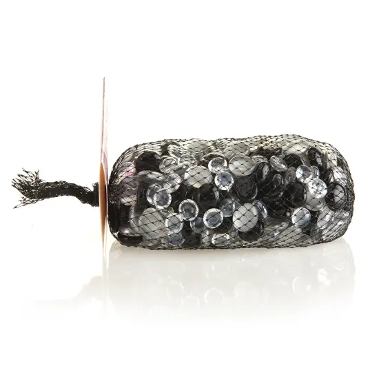 Panacea Decorative Glass Assortment 42oz-Black & Silver {1}