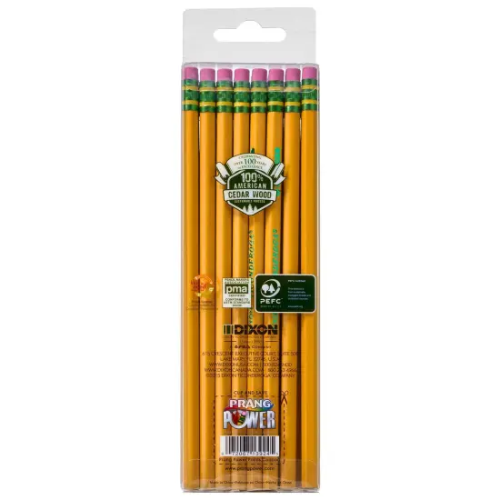 Pencils, #2 Soft, Yellow, Unsharpened, 24 Per Pack, 2 Packs {4}