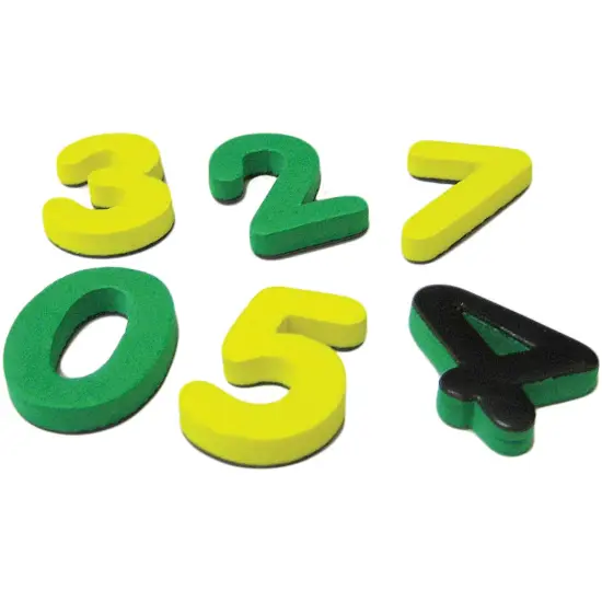 Magnetic Foam: Small Numbers, 60 Pieces Per Pack, 6 Packs {2}