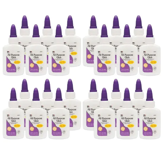 All Purpose Glue, 1.25 oz, 24 Bottles {1}