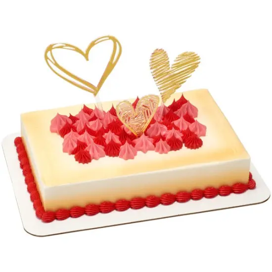 Gold Hearts Cake Kit {2}