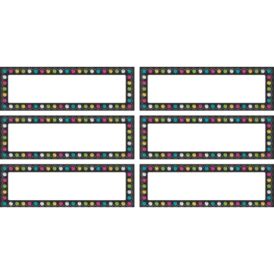Chalkboard Brights Labels Magnetic Accents, 20 Per Pack, 3 Packs {2}