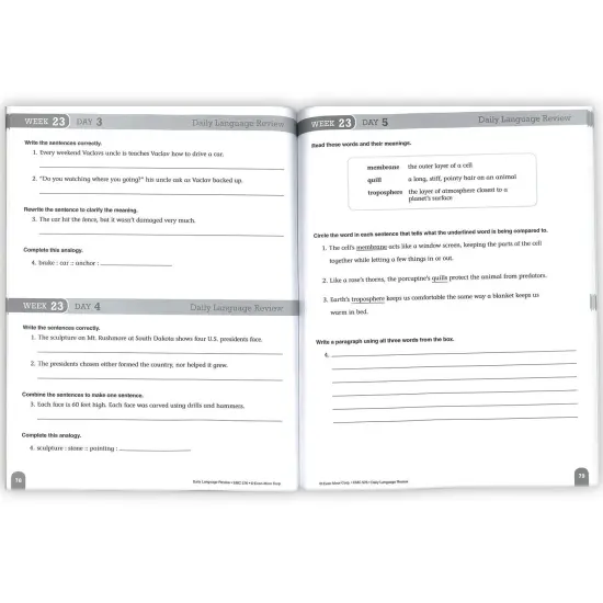 Daily Language Review Teacher's Edition, Grade 6 {2}