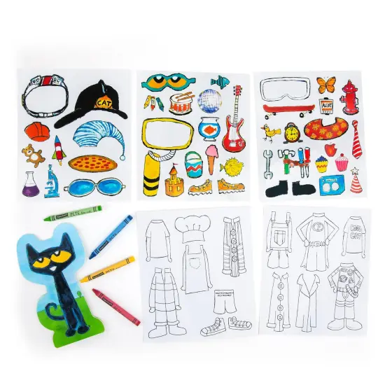 Papercraft Pete the Cat Coloring Activity Set {3}