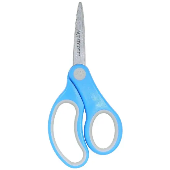 Soft Handle 5" Kids Scissors, Pointed, Assorted Colors (No Color Choice), Pack of 12 {1}