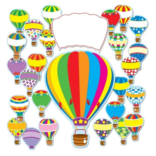Hot Air Balloons Bulletin Board Set, 38 Pieces {2}