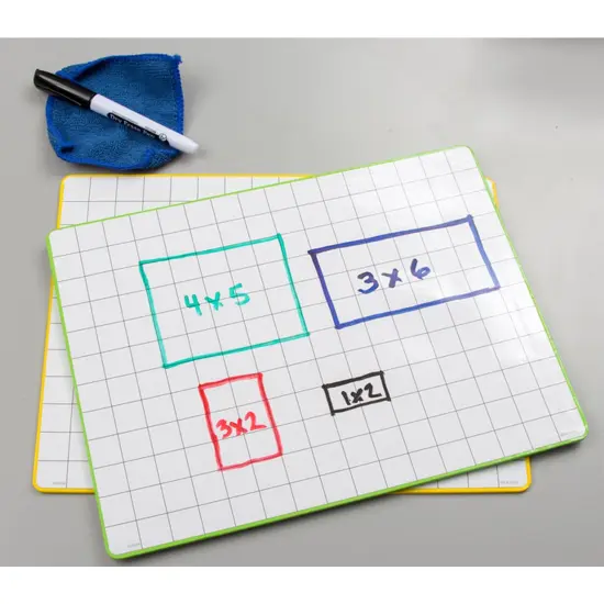 Double-Sided Math Grid Dry Erase Boards, Pack of 10 {2}