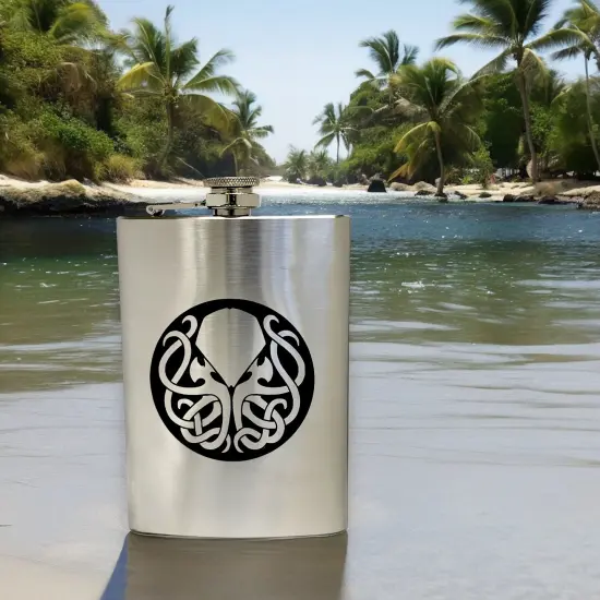 8oz Cthulhu Stainless Steel Flask {4}
