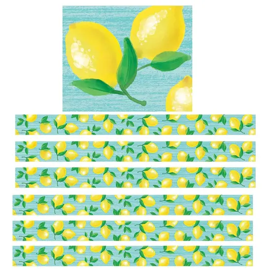 Lemon Zest Straight Border Trim, 35 Feet Per Pack, 6 Packs {1}