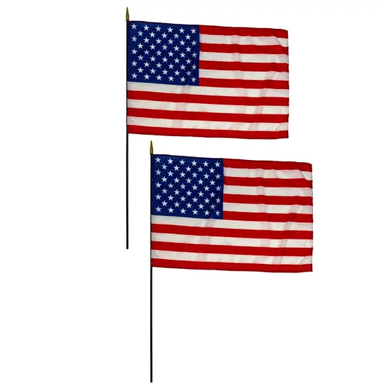 Nylon U.S. Classroom Flag, 24" x 36", Pack of 2 {1}