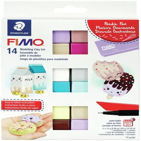 Fimo Professional Soft Polymer Clay 12/Pkg-Foodie Fun {1}